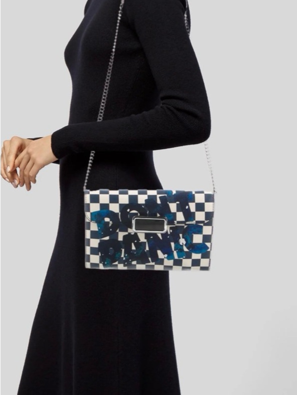 Pegg Don’t Panic Leather Shoulder Bag